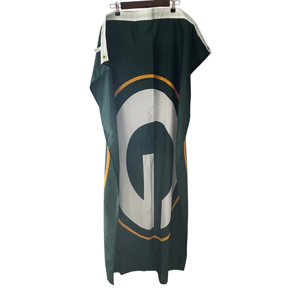 NFL Green Bay Packers Flag Big G Logo 62"x33.5" Large Wall Banner Grommets Hang